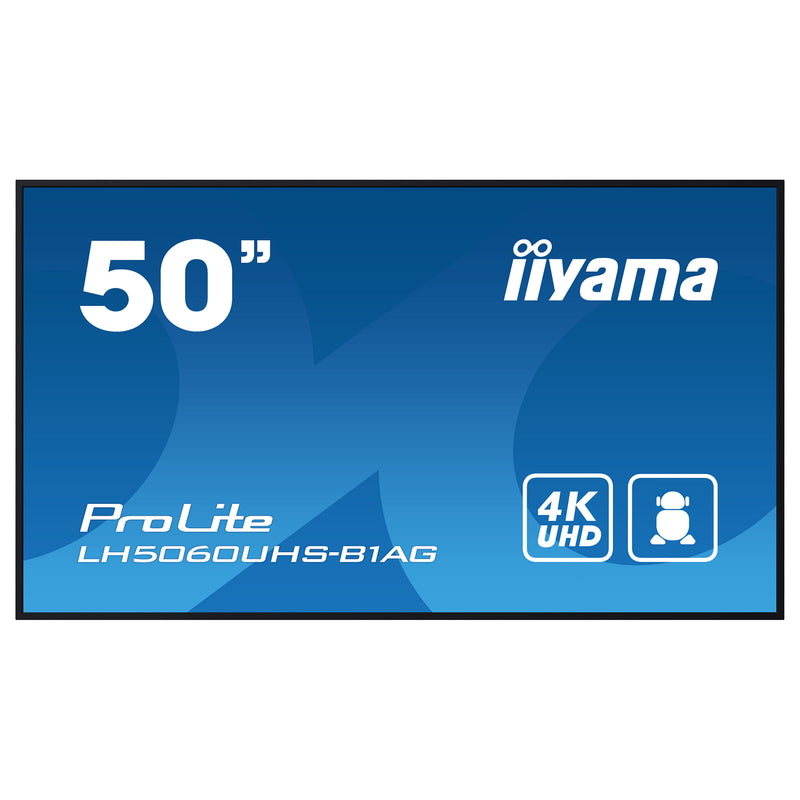 Iiyama 50" 4K Display – Ideal für Digital Signage mit integriertem Mediaplayer