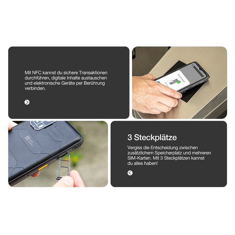 AGM Outdoor-Smartphone – Robustes Design, 128 GB Speicher