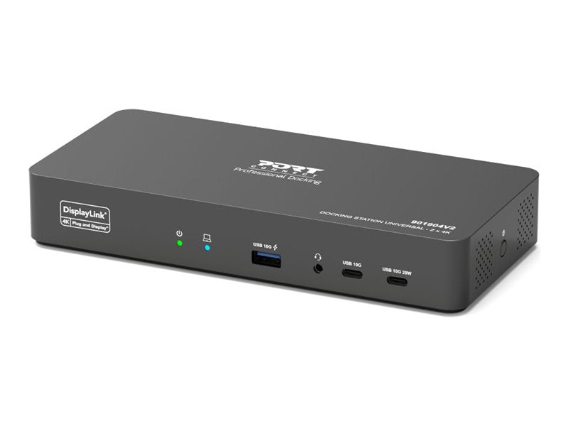 PORT Universal Dockingstation – USB-C, 2 x 4K Display Support