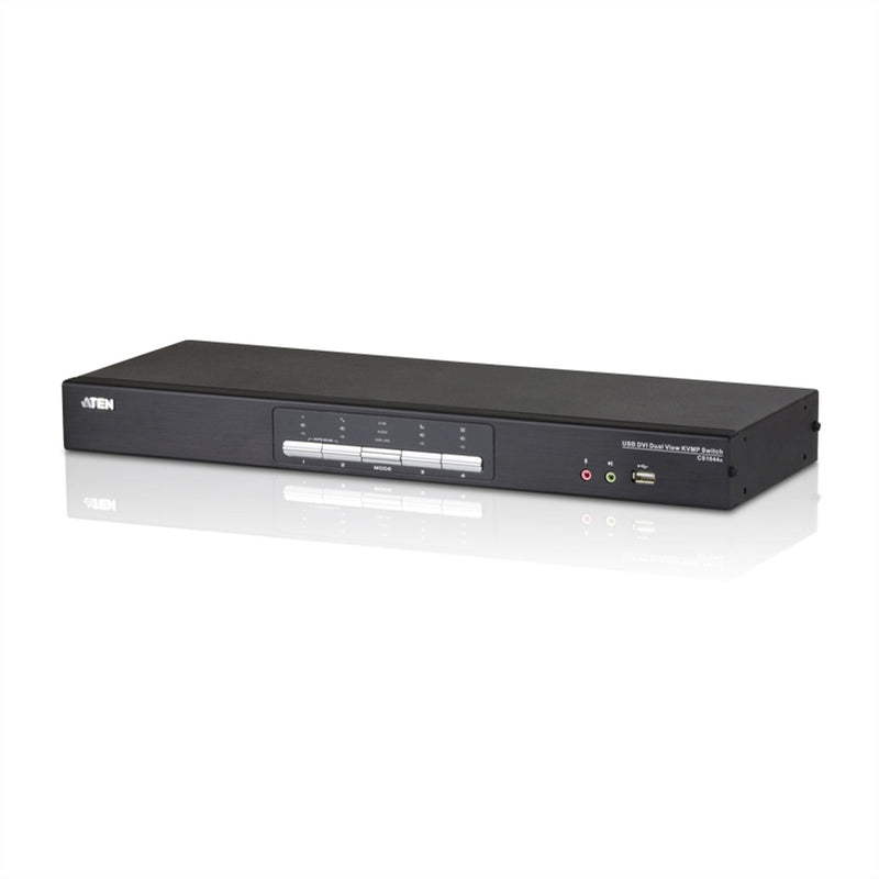 ATEN KVM Switch – 4 PCs steuern, Audio & USB integriert