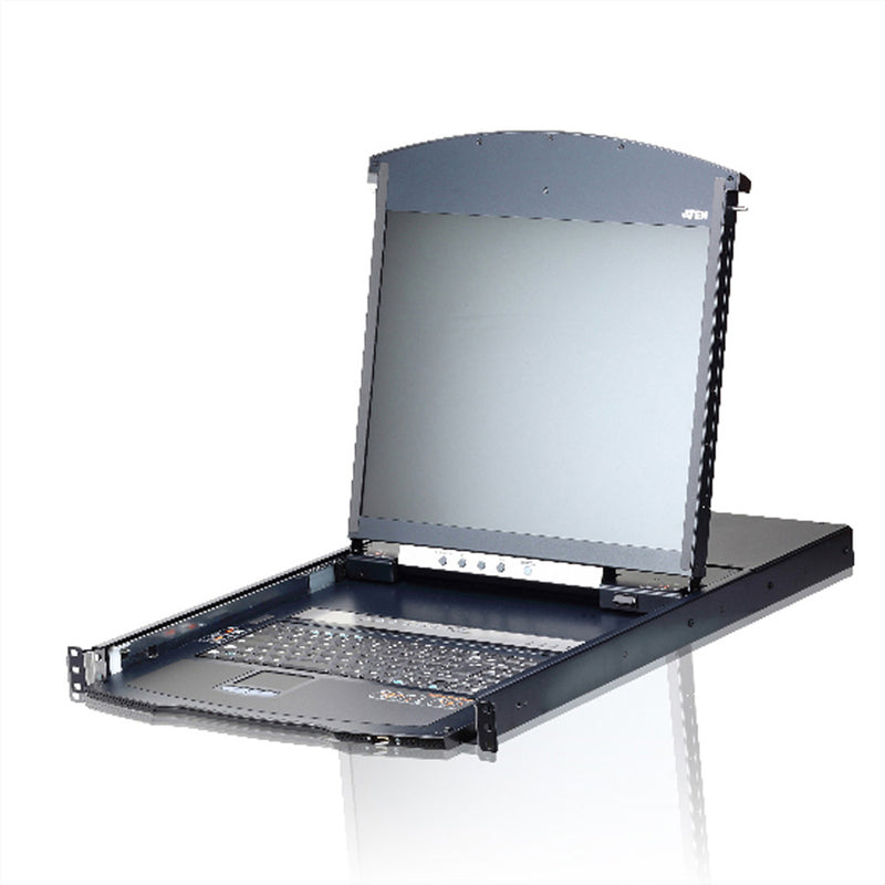 ATEN 19" KVM-Konsole – 8-Port Switch, platzsparend