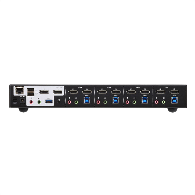 Aten KVMP-Switch – 4K DisplayPort für 2 Bildschirme, USB 3.0
