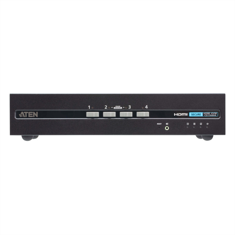 ATEN 4-Port USB HDMI KVM Switch – Dual Display, sicheres Umschalten
