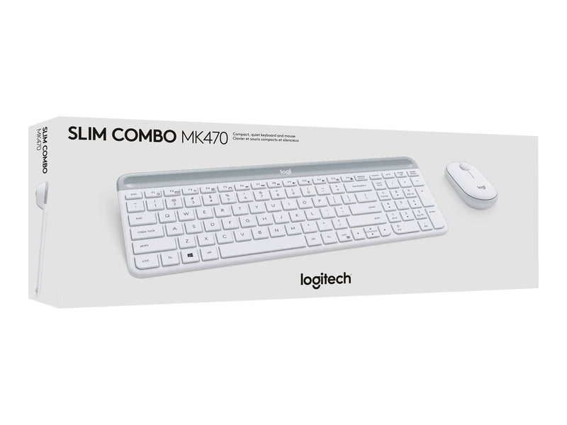 Logitech Kabelloses Tastatur-Maus-Set – Schlankes Design, 10m Reichweite