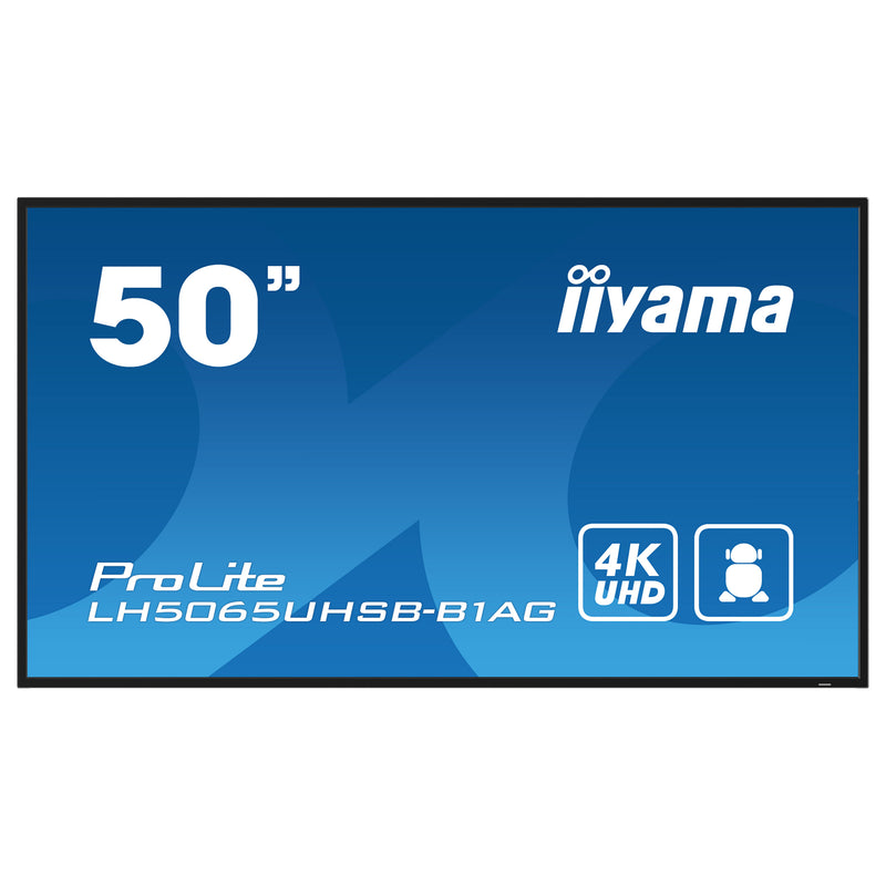 Iiyama 50" 4K Display – Android, LED für Digital Signage