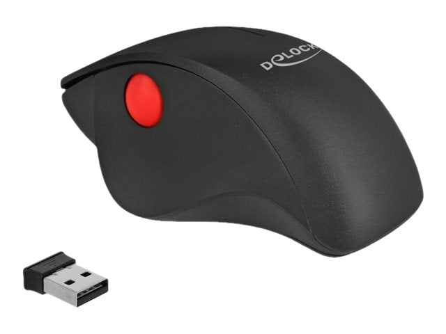 DELOCK Ergonomische USB-Maus – kabellos, für Rechtshänder