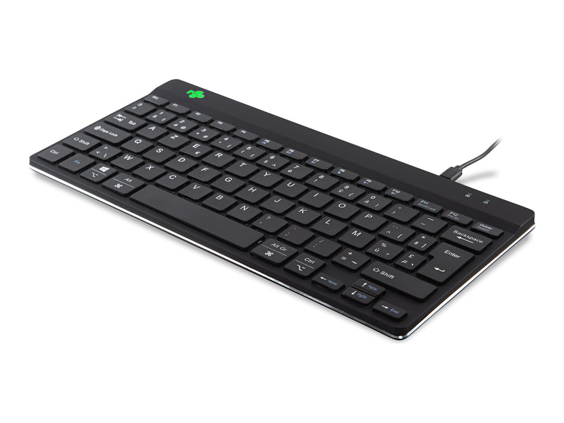 R-GO TOOLS Ergonomische USB-Tastatur – Kompakt, AZERTY Layout