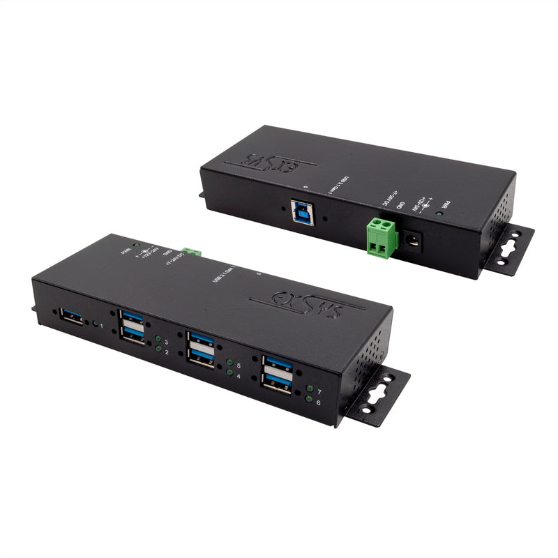 EXSYS USB Hub – 7 Anschlüsse, Schnellladefunktion