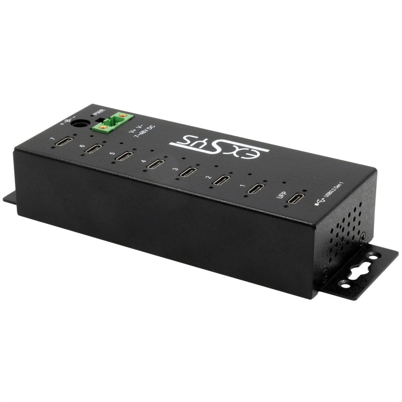 EXSYS USB-Hub – 7 Ports, robustes Metallgehäuse