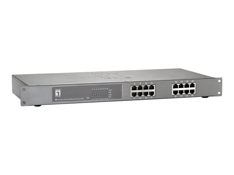 LevelOne 16-Port Ethernet Switch – Stromversorgung über Netzwerk