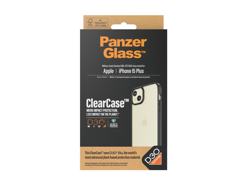 PanzerGlass Handyhülle – Schutz für iPhone 15 Plus, kabelloses Laden