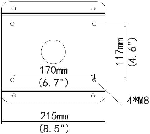 ALLNET Überwachungskamera-Halterung – Eckmontage für flexible Installation