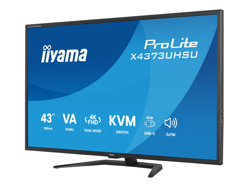 Iiyama 43" 4K Monitor – HDR10, USB-C-Hub