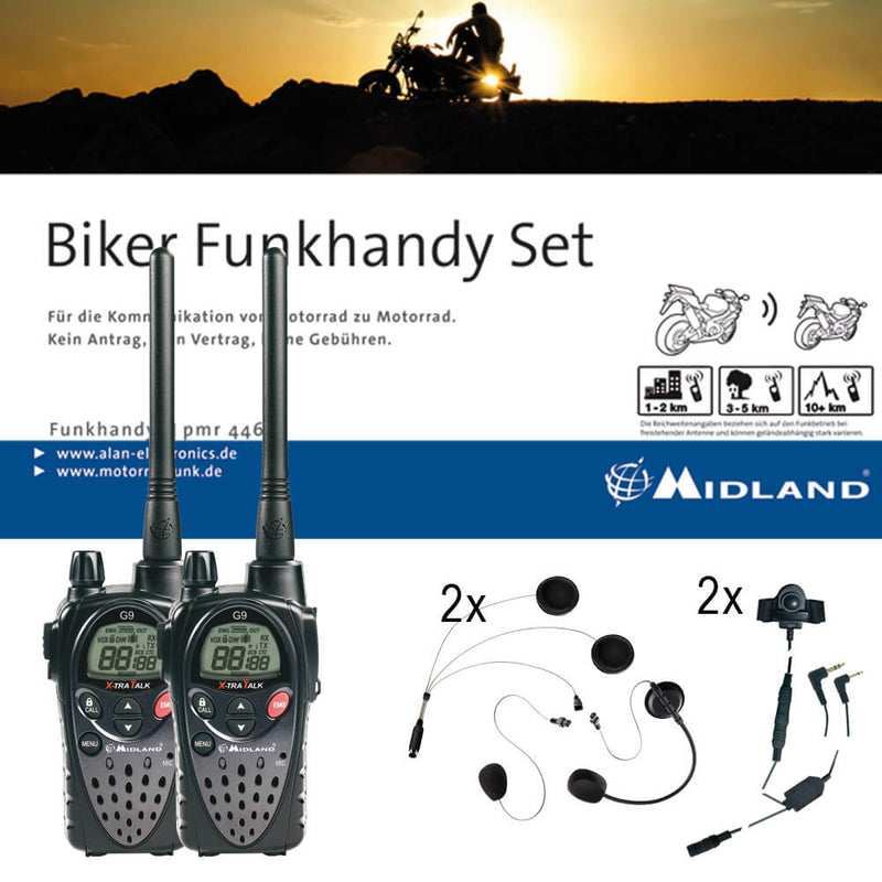 MIDLAND G9 Pro Bikerset – Kommunikation für Jet- & Integralhelme