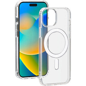 BIGBEN Handy-Cover für iPhone 15 – MagSafe-kompatibel, transparent