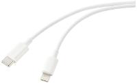 CONRAD USB-Kabel – USB-C zu Lightning, 1 m, Weiß