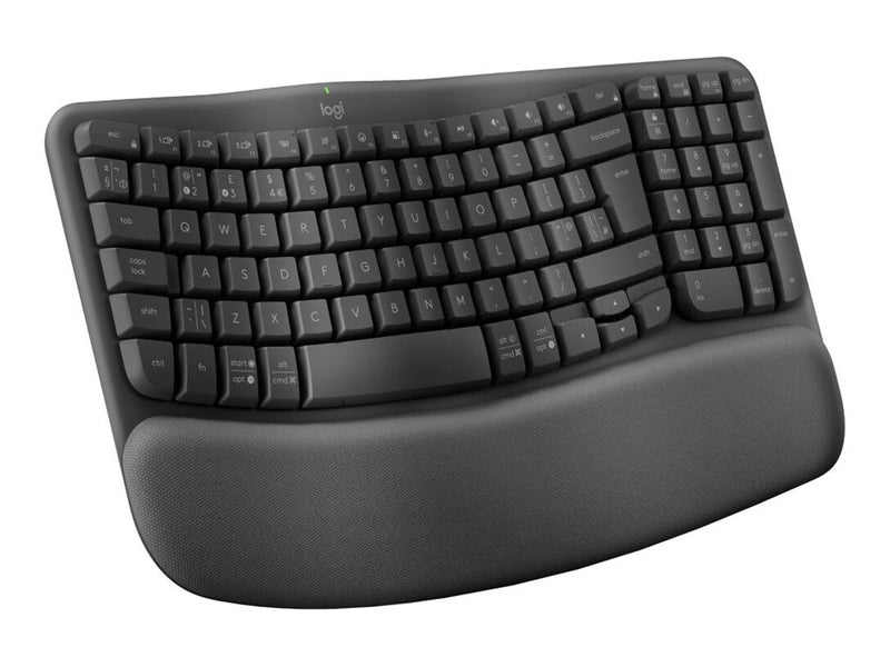 Logitech Ergonomische Tastatur – Kabellos, komfortables Design