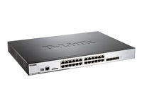 D-Link 24-Port Gigabit Switch – PoE, zentral verwaltbar