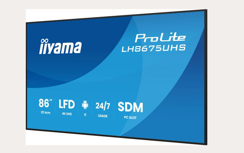 Iiyama 86" 4K Display – Integrierter Mediaplayer, Android OS