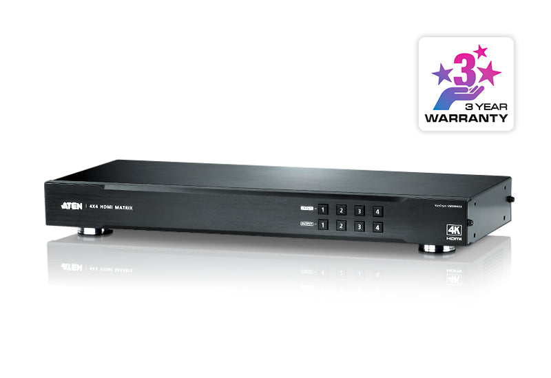 ATEN HDMI Matrix Switch – 4K-Auflösung, 4 Eingänge & Ausgänge