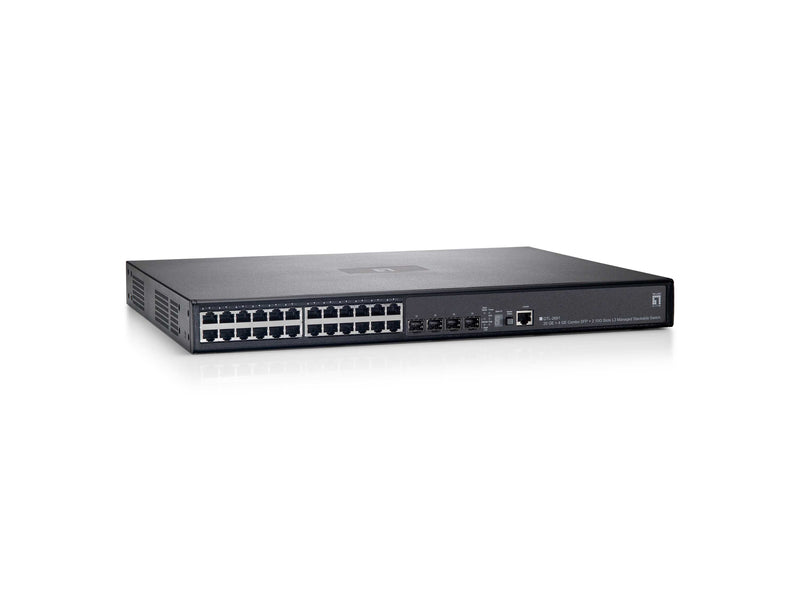 LevelOne Netzwerk-Switch – 24 Anschlüsse, Rack-montierbar