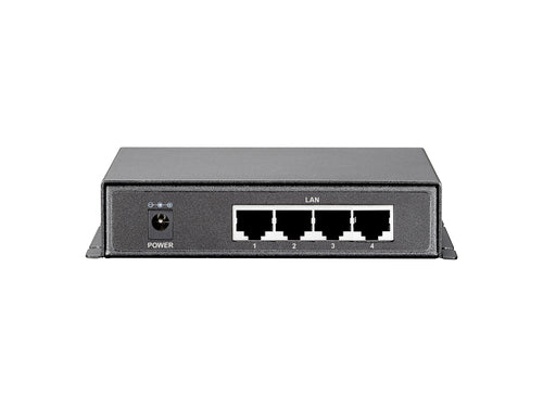 LevelOne Netzwerk-Switch – 4 PoE+ Anschlüsse, Gigabit Ethernet