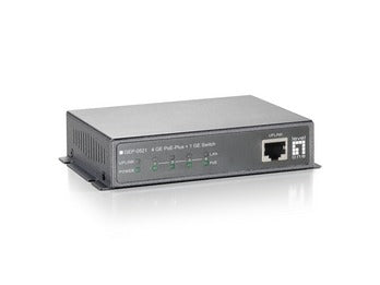 LevelOne Netzwerk-Switch – 4 PoE+ Anschlüsse, Gigabit Ethernet