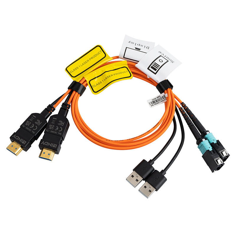 Lindy Glasfaser HDMI Extender – 100 m Kabel für 8K-Displays