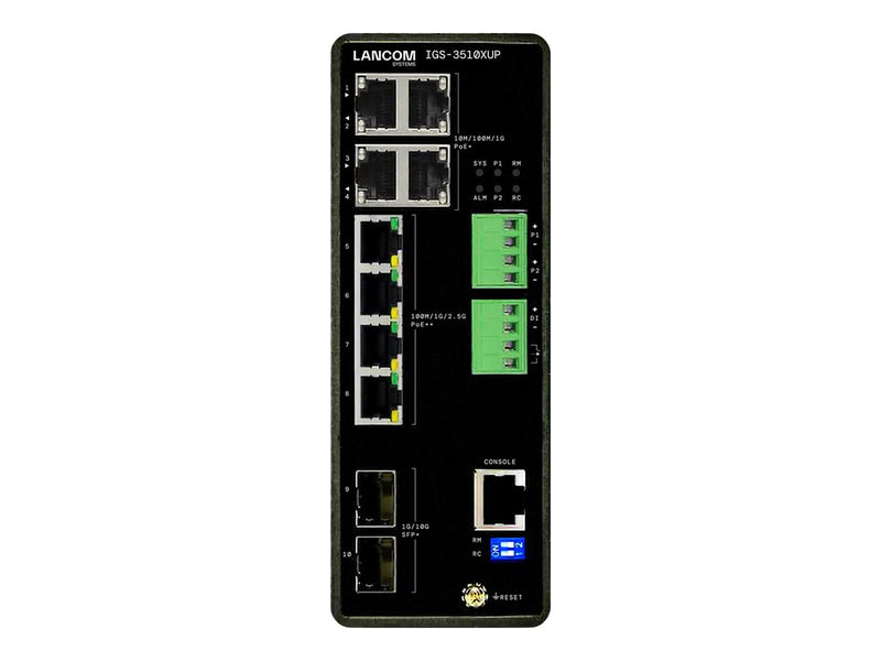 LANCOM Netzwerk-Switch – 10 Anschlüsse, PoE++ Unterstützung