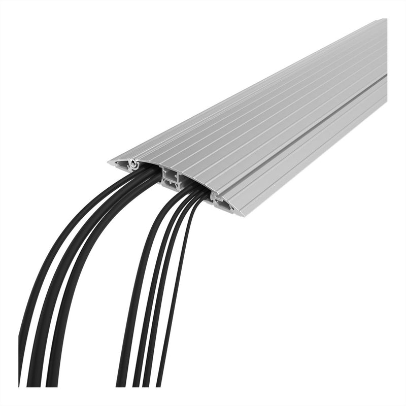 Dataflex Kabelschutz 90 cm – Bodenmontage, Silber