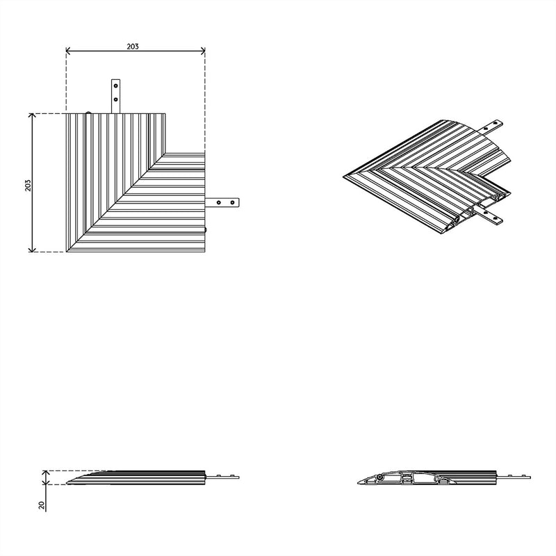 Dataflex Kabel-Floor-Guard – Sicherer Schutz für Bürokabel