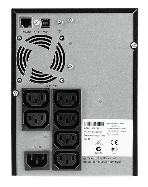 Eaton USV 5SC 750i – Stromausfallschutz, 6 Anschlüsse
