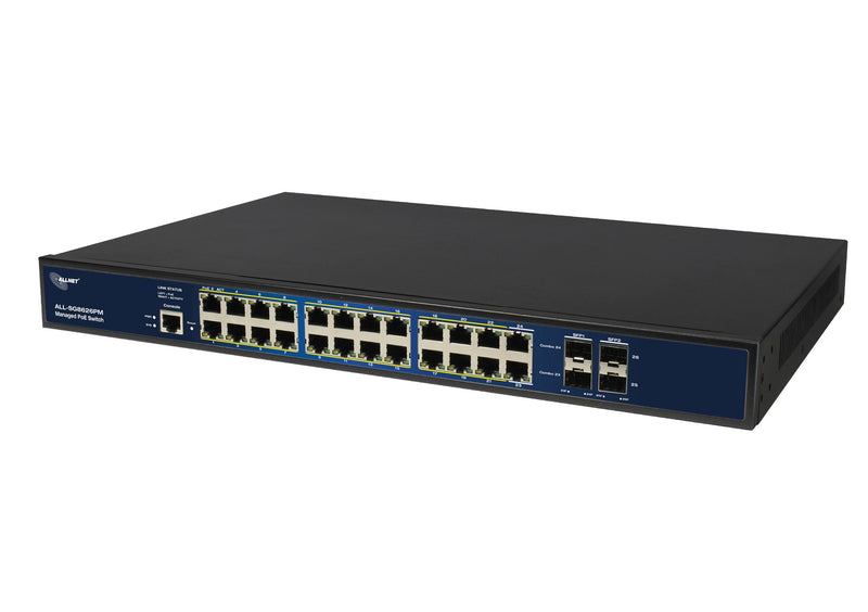 ALLNET Smart Managed Switch – 24 Ports, PoE+ Unterstützung
