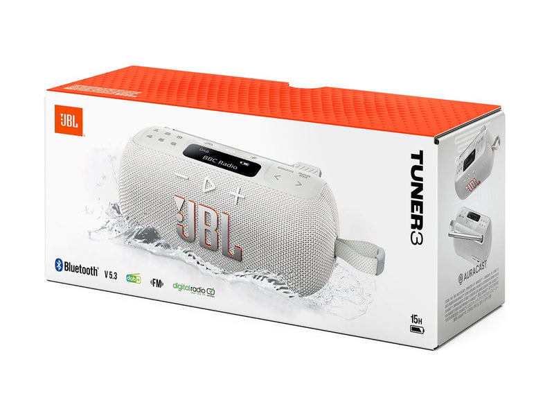JBL Tragbares DAB-Radio – Bluetooth, staub- und wasserfest