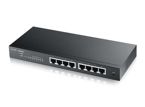 Zyxel 8-Port Netzwerk-Switch – Gigabit-Geschwindigkeit, lüfterlos