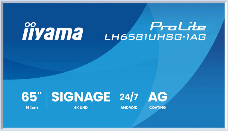 Iiyama 65" 4K Display – Integrierter Mediaplayer, Android