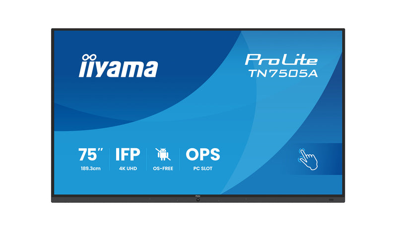 Iiyama 75" Touchscreen-Display – 4K UHD, interaktiv
