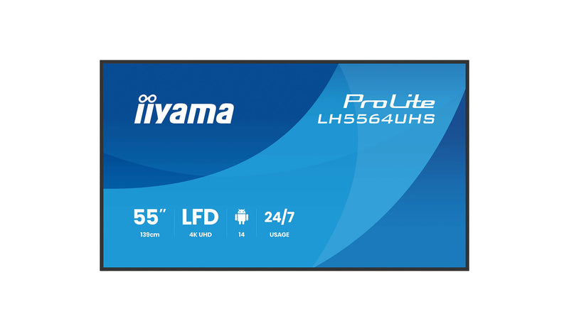 Iiyama 55" 4K Display – Integrierter Mediaplayer, Android OS