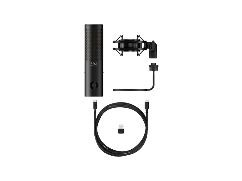 HP HyperX USB-Mikrofon – Vielseitig für Kreative, LED-Leuchten