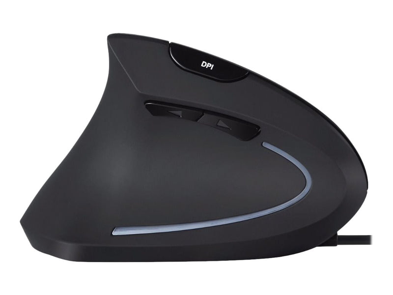 PERIXX Ergonomische Maus – Vertikal, für Linkshänder