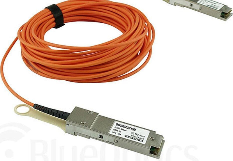 Cbo Glasfaserkabel 50 m – 40 Gbit/s, QSFP-Anschlüsse