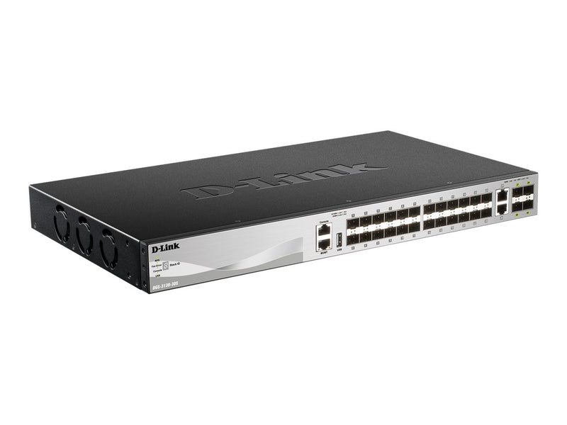 D-Link 30-Port Gigabit Switch – PoE, stapelbar