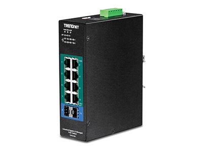 TRENDnet 10-Port Gigabit Switch – PoE+, für Industrie geeignet