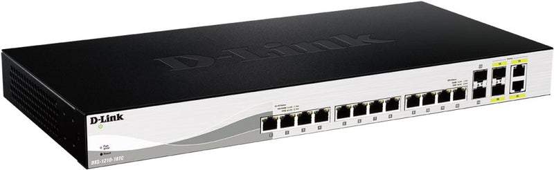 D-Link 16-Port Switch – 10G Ethernet, Smart Management