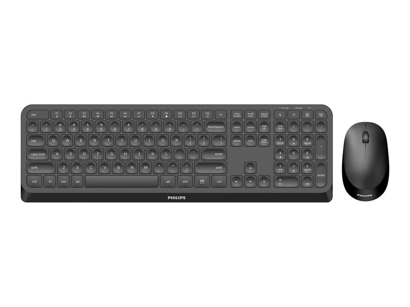 Philips Kabelloses Tastatur-Maus-Set – Ergonomisch, für Rechts- und Linkshänder