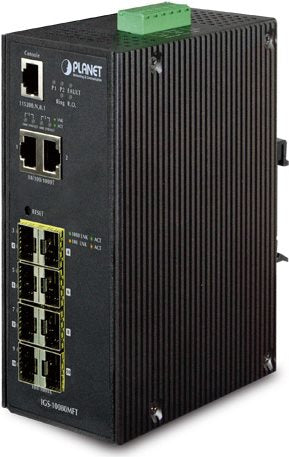 PLANET TECHNOLOGY Managed Switch – 8 SFP, Gigabit Ethernet