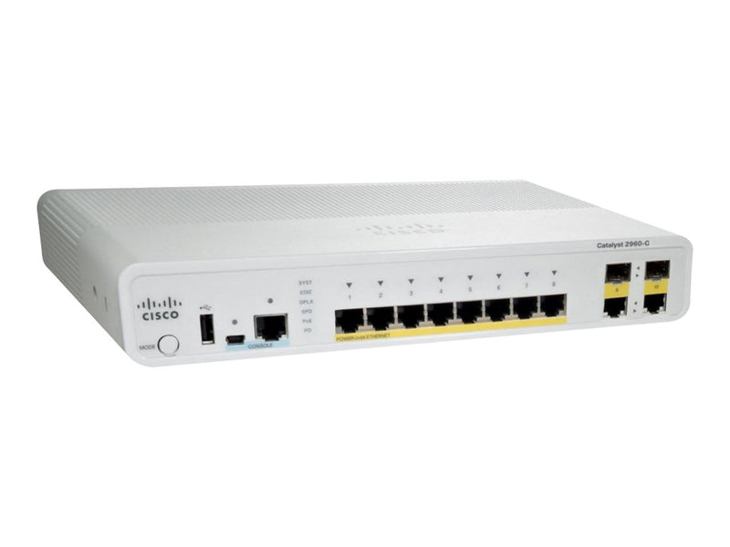 Cisco Catalyst 2960C Switch – 8 Anschlüsse, PoE-fähig