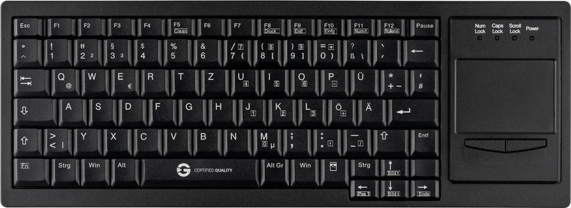 GETT Cleantype Xtra Touch Tastatur – mit Touchpad, USB-Anschluss