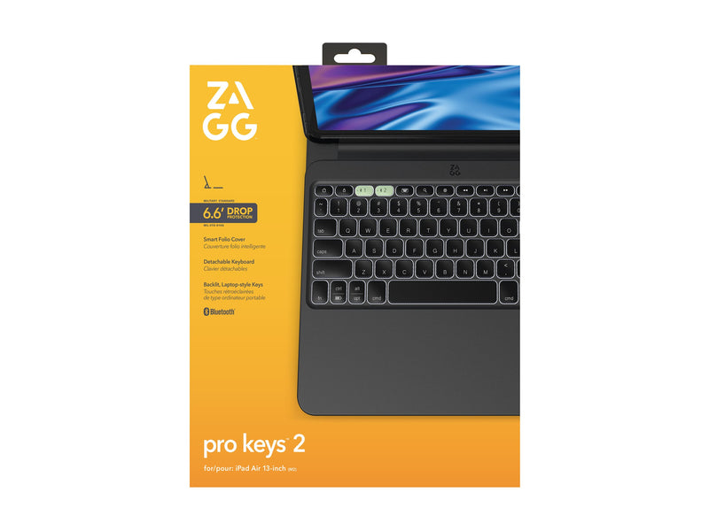 ZAGG Pro Keys 2 – Kabellose Tastatur & Hülle für iPad Air