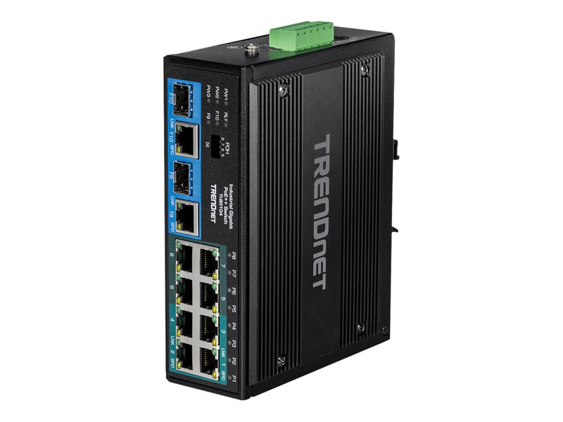 TRENDnet 10-Port Gigabit Switch – PoE++ für Industrie